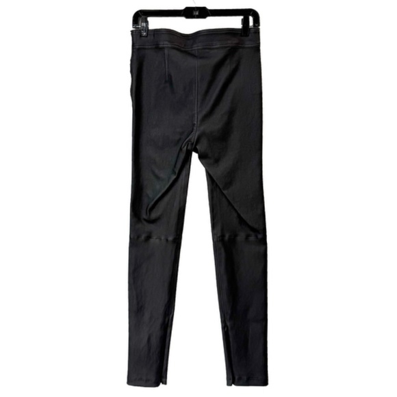 NWT $995 Helmut Lang Black Onyx Leather Skinny Legging Stretch Zip Pants sz 4 - Picture 2 of 16